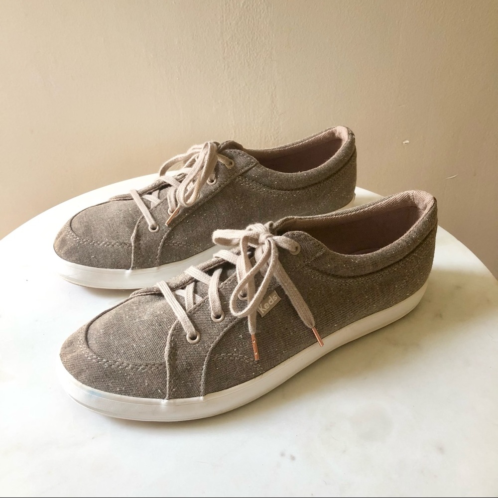 KEDS Center Speckled Knit Sneaker in Taupe